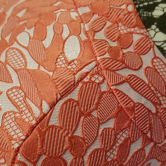 Ann Taylor coral textured dress, size 4P - Picture 2 of 3